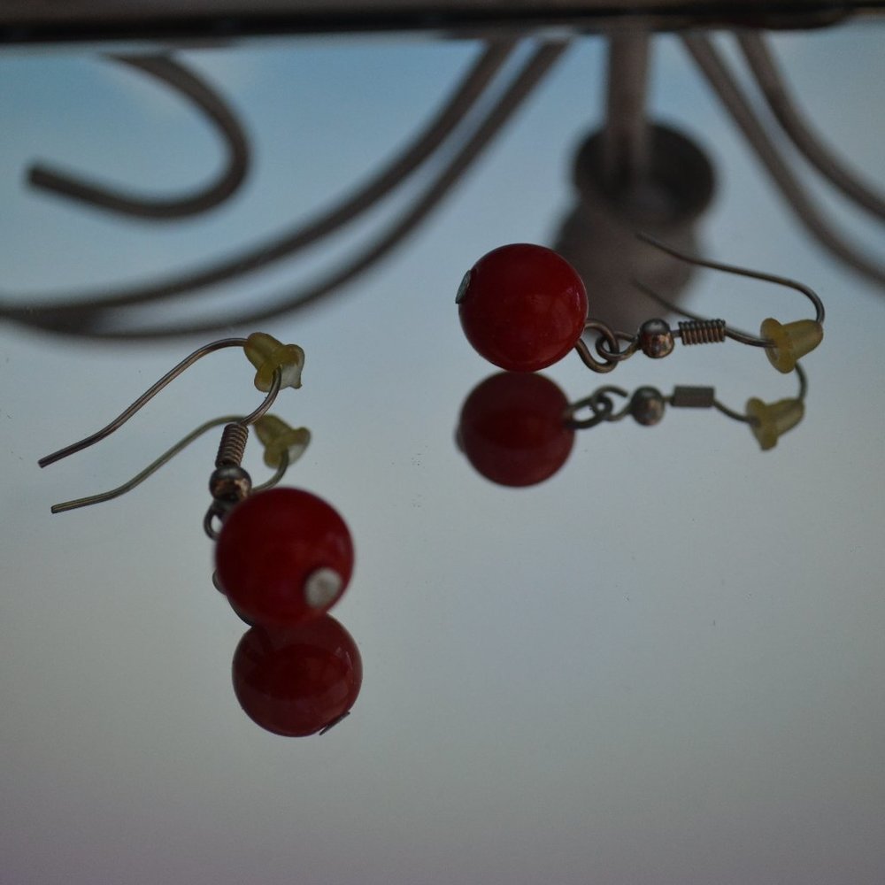 ✨ FREE ✨ Red Drop Earrings